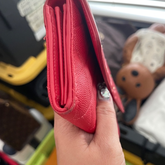 Chanel long wallet red color in caviar - Picture 3 of 5